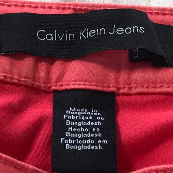 Calvin Klein Women’s Pinky Coral Stretch Jeans - Picture 8 of 10